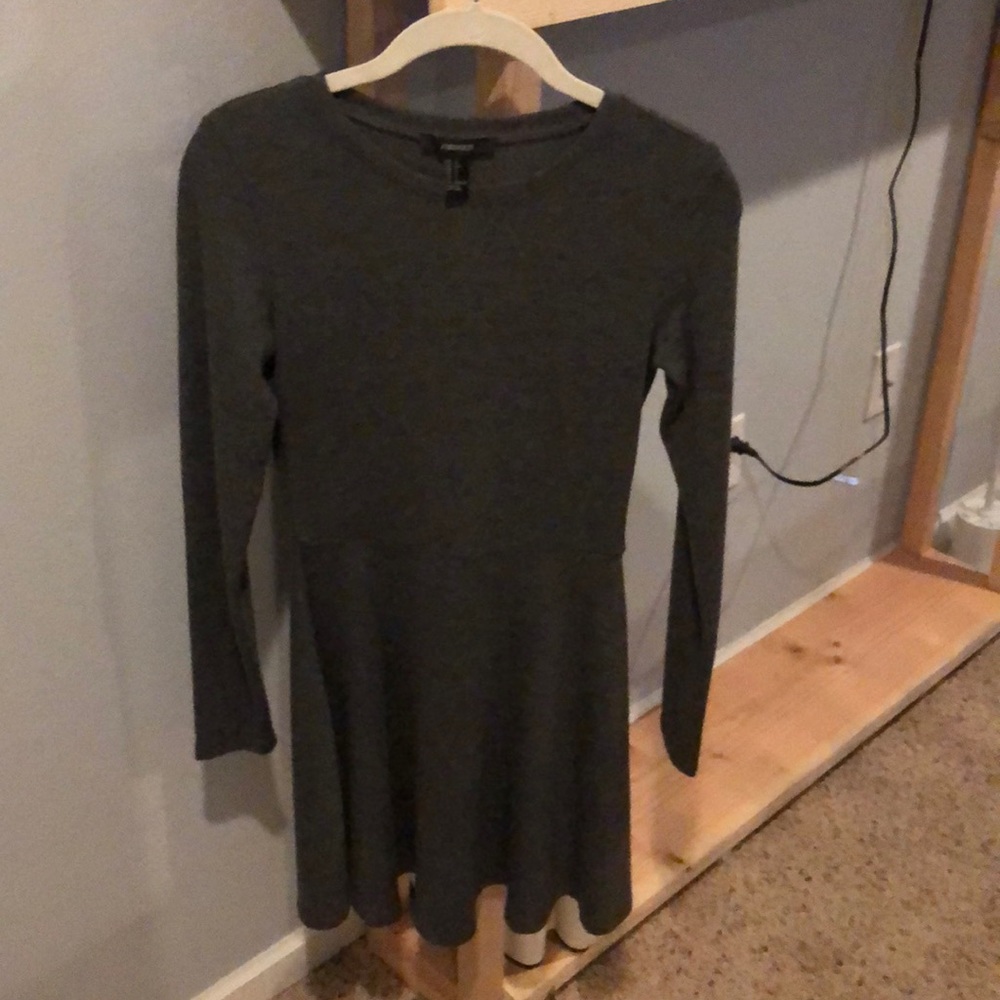 gray sweater dress
